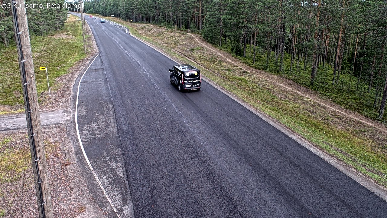 Weather Camera Image Väg 5 Kuusamo, Petäjälampi, Kuusamo, Pohjois-Pohjanmaa