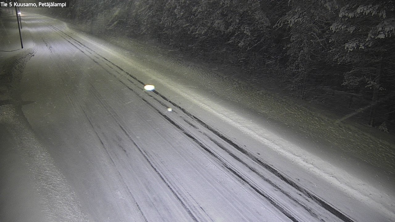 Weather Camera Image Väg 5 Kuusamo, Petäjälampi, Kuusamo, Pohjois-Pohjanmaa