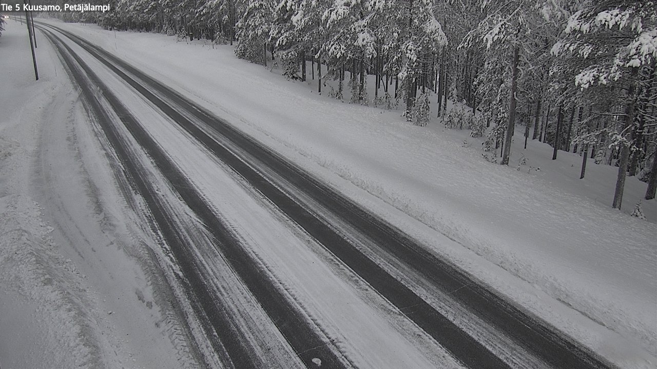 Weather Camera Image Väg 5 Kuusamo, Petäjälampi, Kuusamo, Pohjois-Pohjanmaa