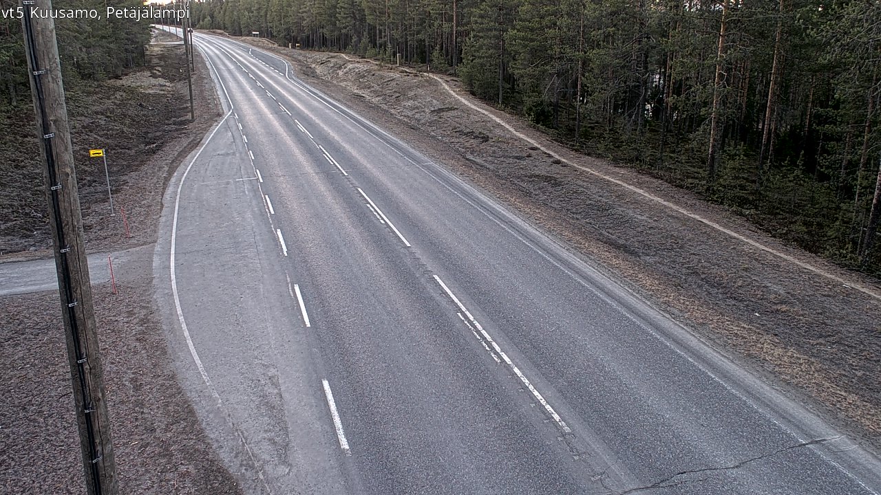 Kelikamerat Kuva Tie 5 Kuusamo, Petäjälampi, Kuusamo, Pohjois-Pohjanmaa