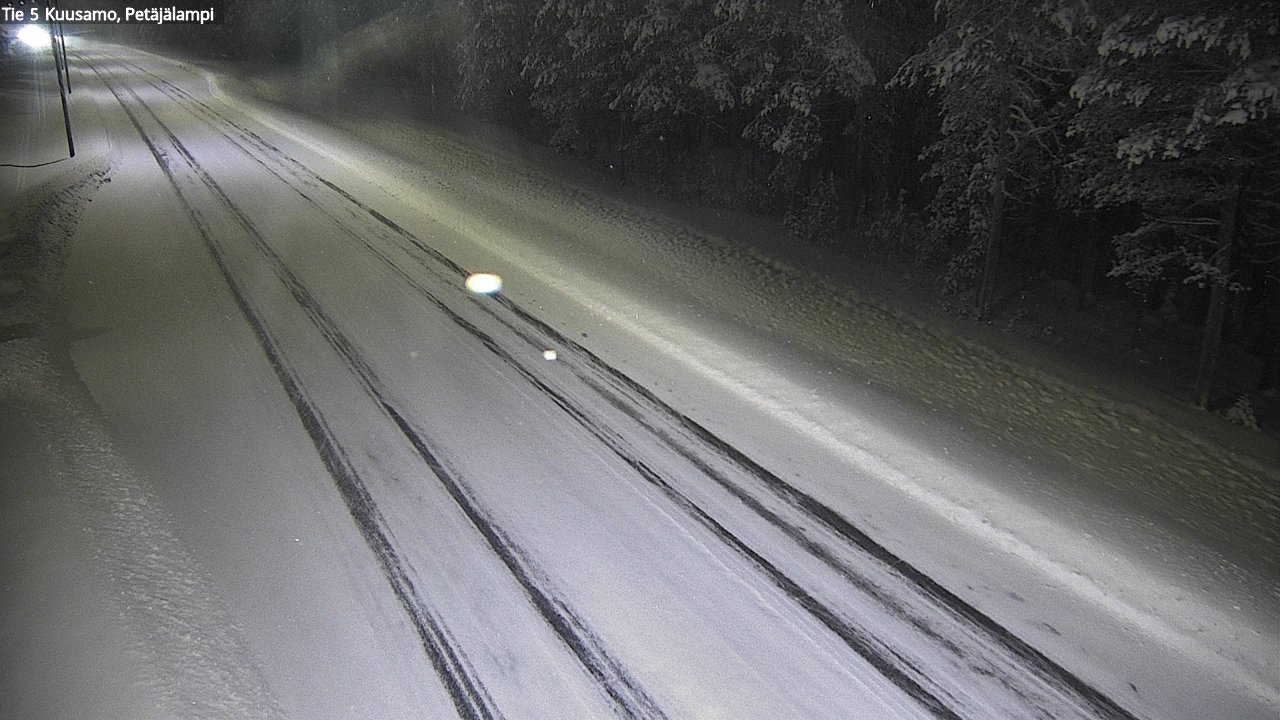 Weather Camera Image Väg 5 Kuusamo, Petäjälampi, Kuusamo, Pohjois-Pohjanmaa
