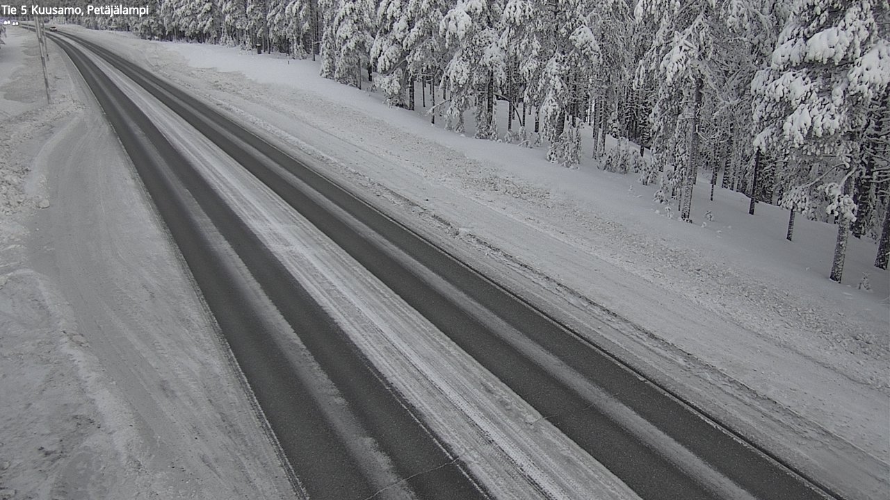 Kelikamerat Kuva Tie 5 Kuusamo, Petäjälampi, Kuusamo, Pohjois-Pohjanmaa
