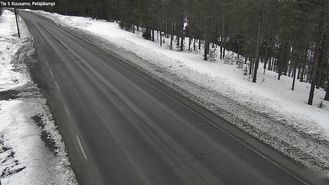 Kelikamerat Kuva Tie 5 Kuusamo, Petäjälampi, Kuusamo, Pohjois-Pohjanmaa