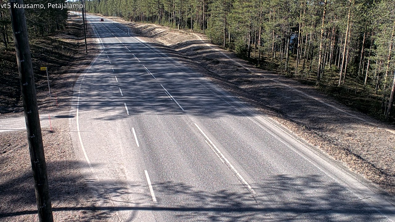 Kelikamerat Kuva Tie 5 Kuusamo, Petäjälampi, Kuusamo, Pohjois-Pohjanmaa