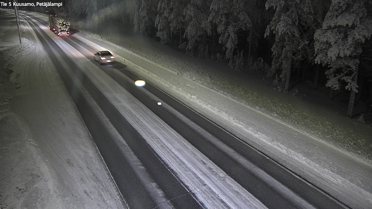 Kelikamerat Kuva Tie 5 Kuusamo, Petäjälampi, Kuusamo, Pohjois-Pohjanmaa