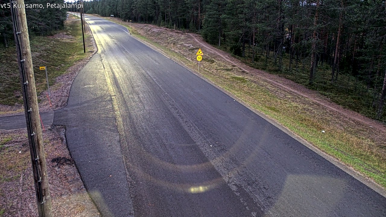 Kelikamerat Kuva Tie 5 Kuusamo, Petäjälampi, Kuusamo, Pohjois-Pohjanmaa