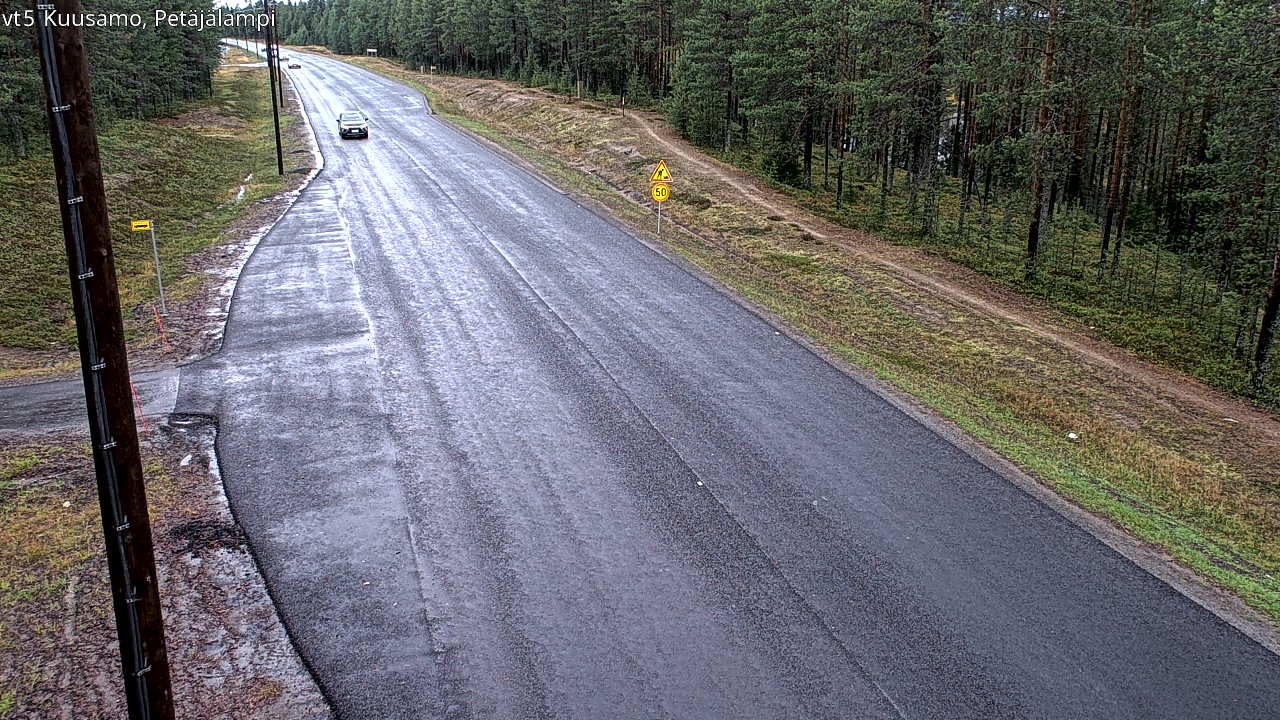 Weather Camera Image Road 5 Kuusamo, Petäjälampi, Kuusamo, Pohjois-Pohjanmaa