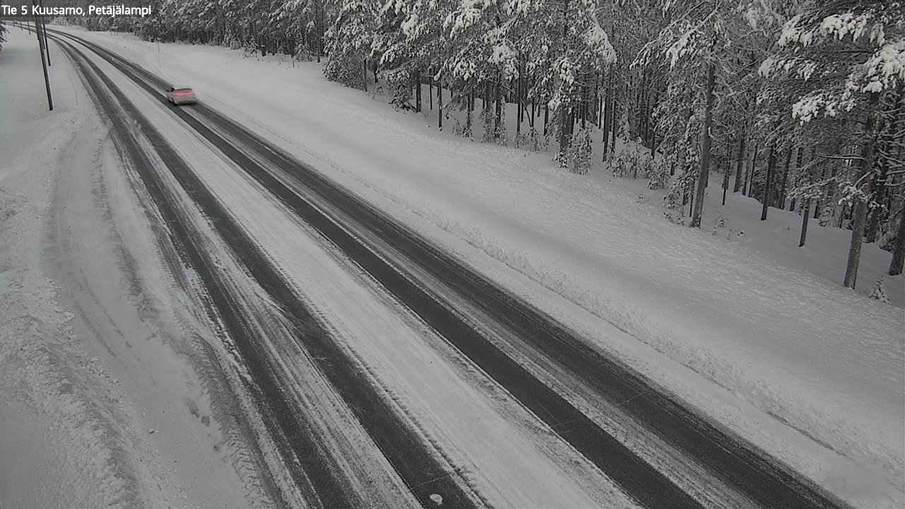 Weather Camera Image Väg 5 Kuusamo, Petäjälampi, Kuusamo, Pohjois-Pohjanmaa