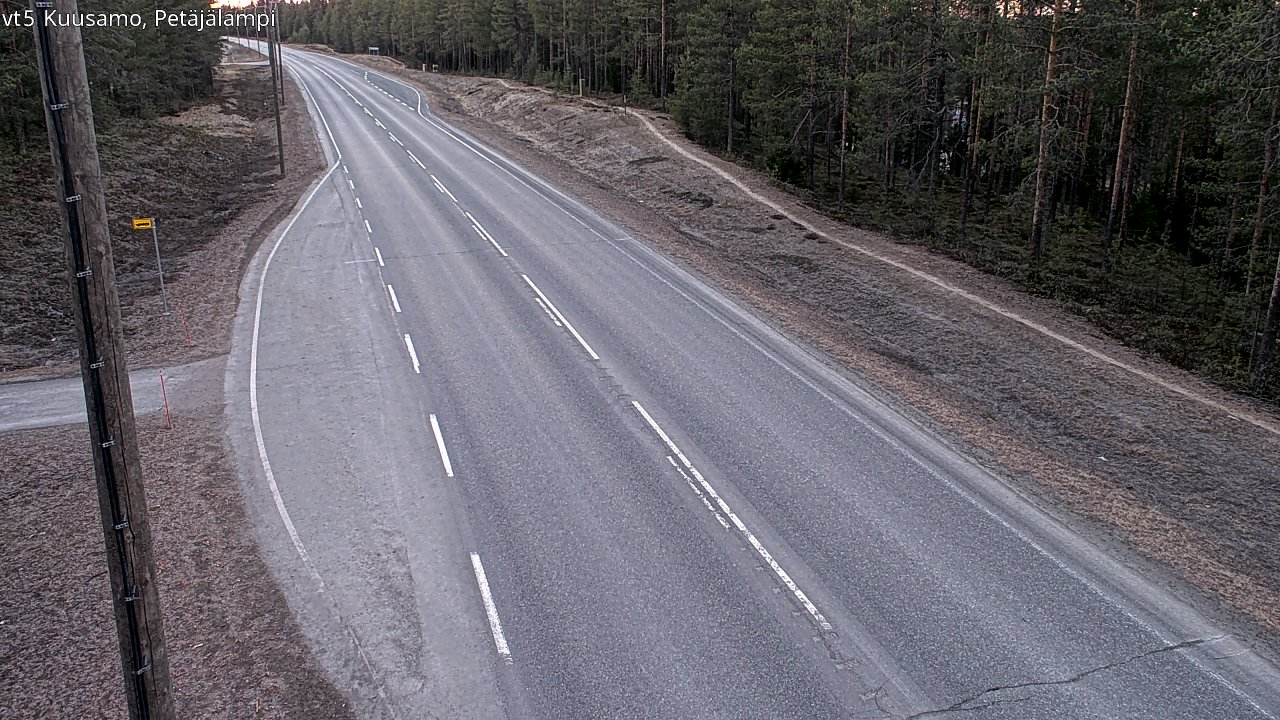 Kelikamerat Kuva Tie 5 Kuusamo, Petäjälampi, Kuusamo, Pohjois-Pohjanmaa