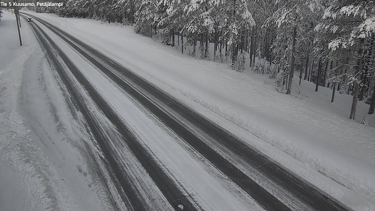 Weather Camera Image Väg 5 Kuusamo, Petäjälampi, Kuusamo, Pohjois-Pohjanmaa