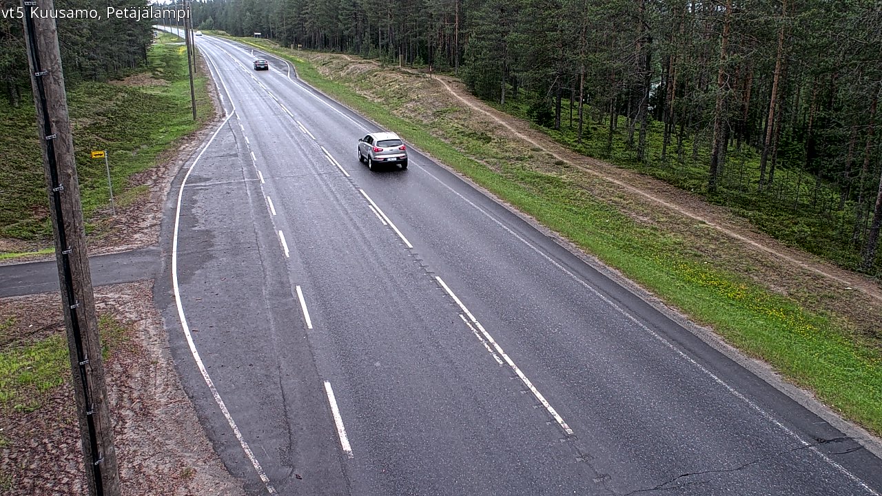 Weather Camera Image Väg 5 Kuusamo, Petäjälampi, Kuusamo, Pohjois-Pohjanmaa