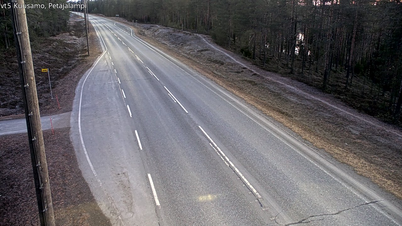 Weather Camera Image Road 5 Kuusamo, Petäjälampi, Kuusamo, Pohjois-Pohjanmaa