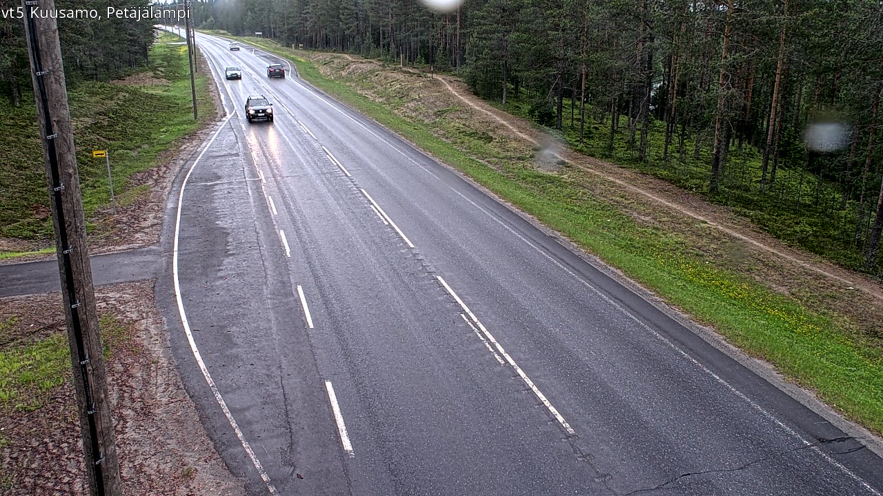 Weather Camera Image Väg 5 Kuusamo, Petäjälampi, Kuusamo, Pohjois-Pohjanmaa