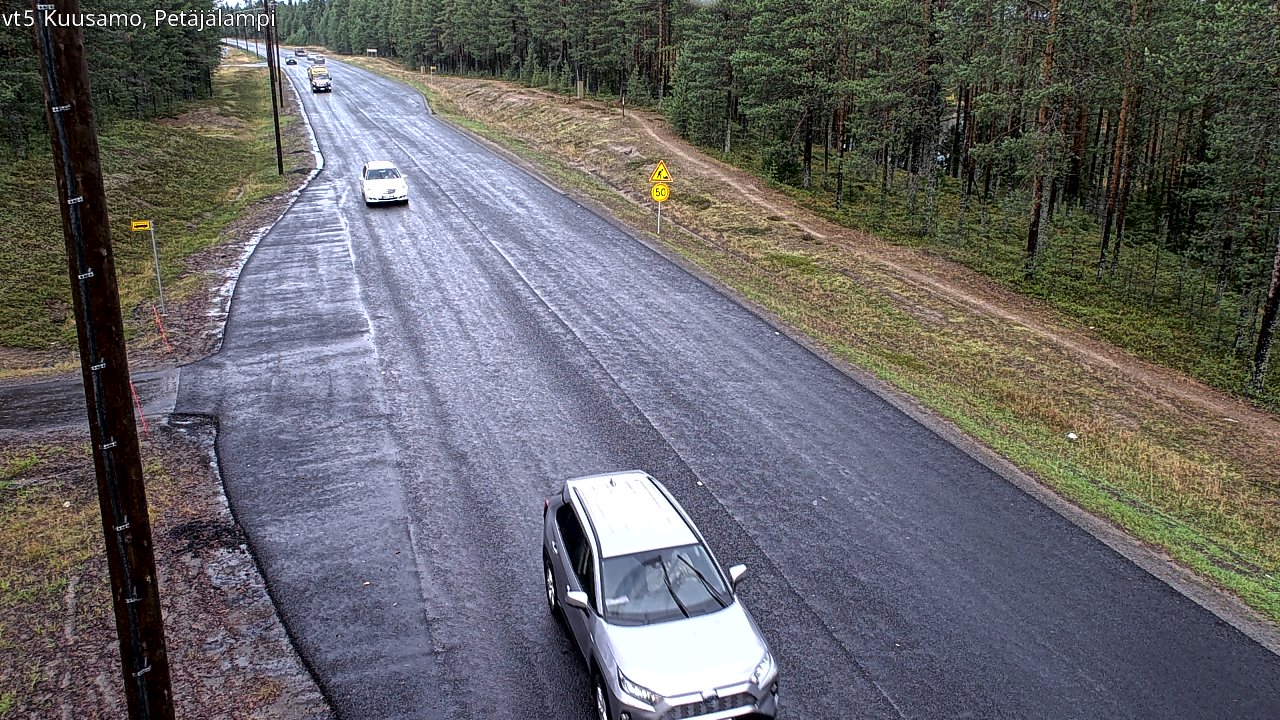 Weather Camera Image Road 5 Kuusamo, Petäjälampi, Kuusamo, Pohjois-Pohjanmaa