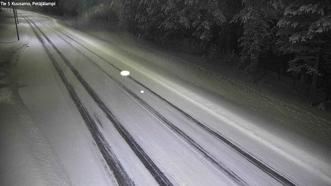 Weather Camera Image Väg 5 Kuusamo, Petäjälampi, Kuusamo, Pohjois-Pohjanmaa
