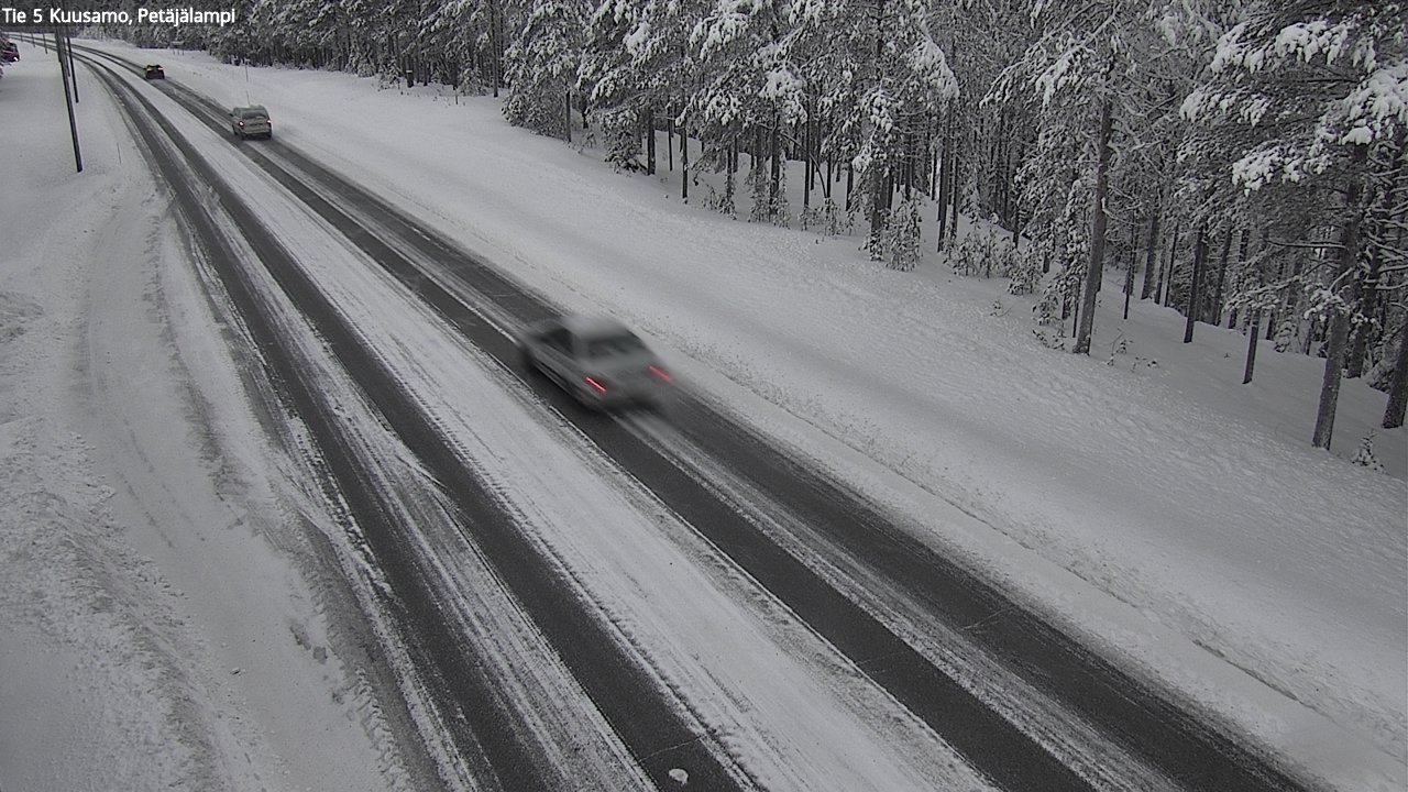 Weather Camera Image Väg 5 Kuusamo, Petäjälampi, Kuusamo, Pohjois-Pohjanmaa
