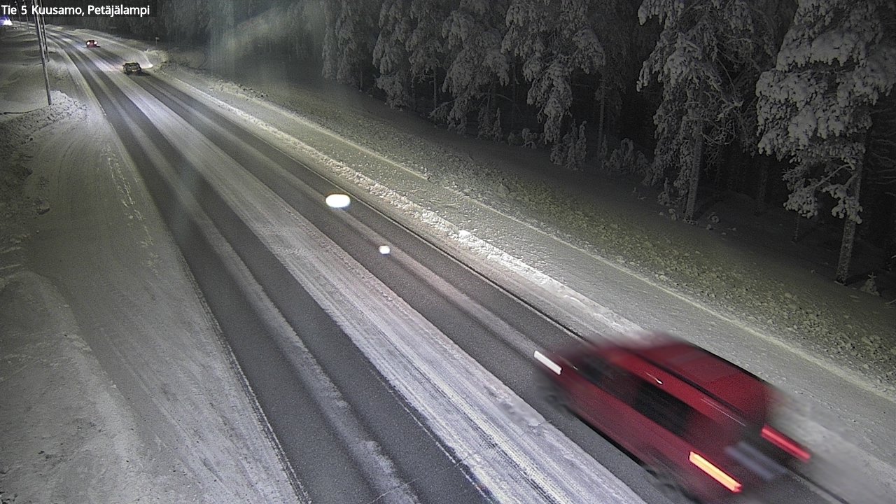 Weather Camera Image Road 5 Kuusamo, Petäjälampi, Kuusamo, Pohjois-Pohjanmaa