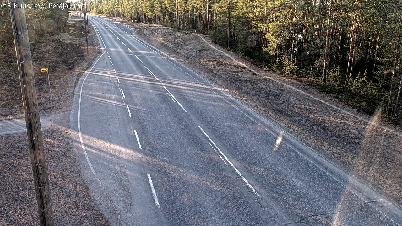 Kelikamerat Kuva Tie 5 Kuusamo, Petäjälampi, Kuusamo, Pohjois-Pohjanmaa