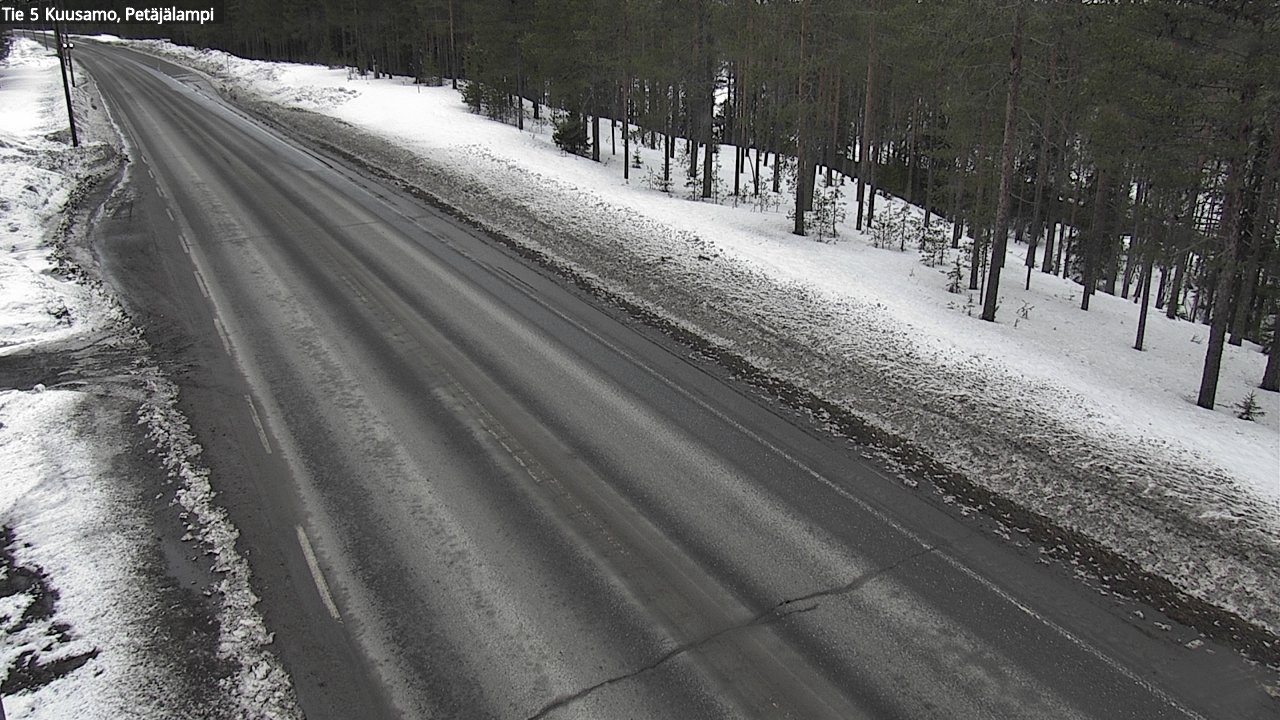 Weather Camera Image Road 5 Kuusamo, Petäjälampi, Kuusamo, Pohjois-Pohjanmaa