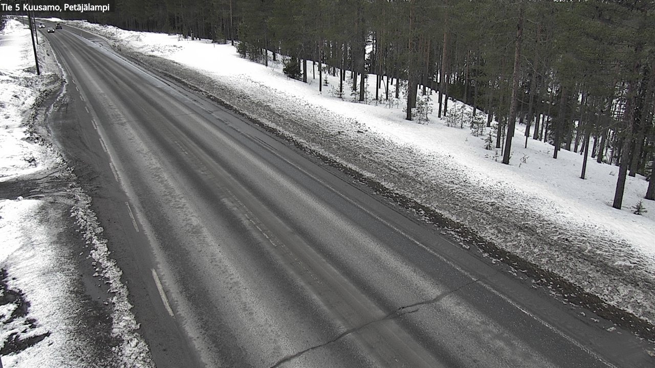 Weather Camera Image Väg 5 Kuusamo, Petäjälampi, Kuusamo, Pohjois-Pohjanmaa