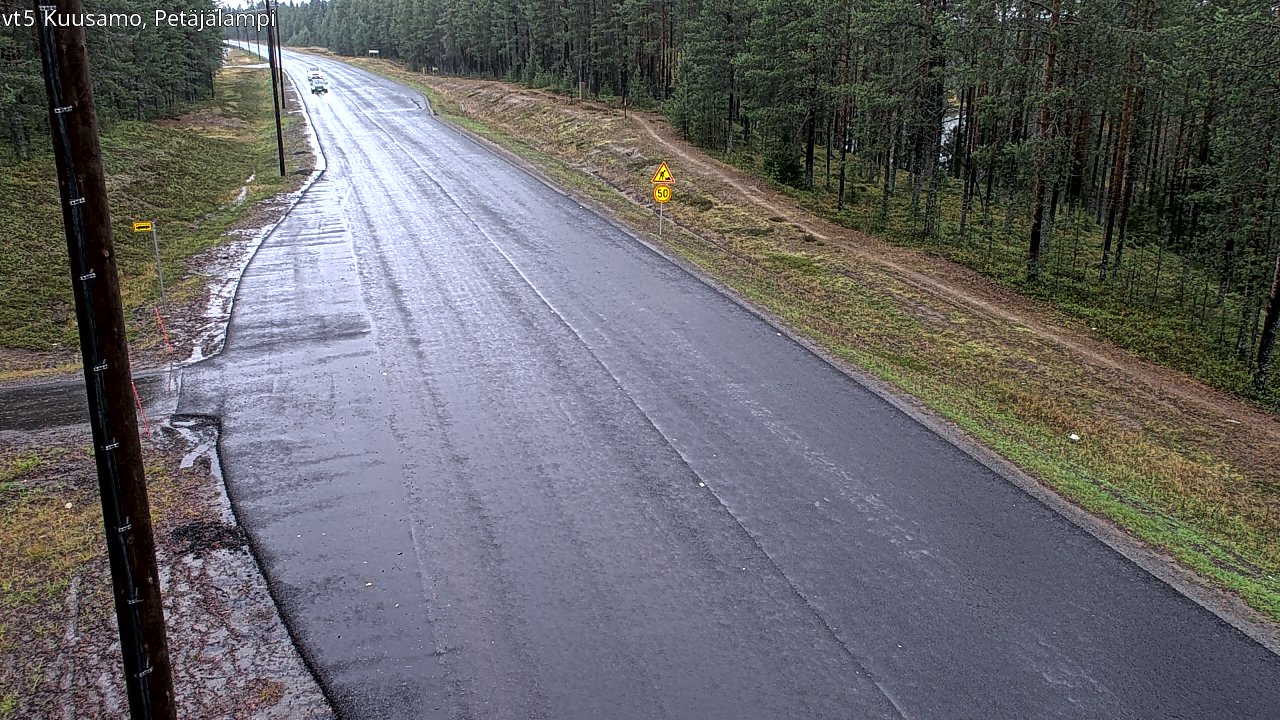 Weather Camera Image Road 5 Kuusamo, Petäjälampi, Kuusamo, Pohjois-Pohjanmaa