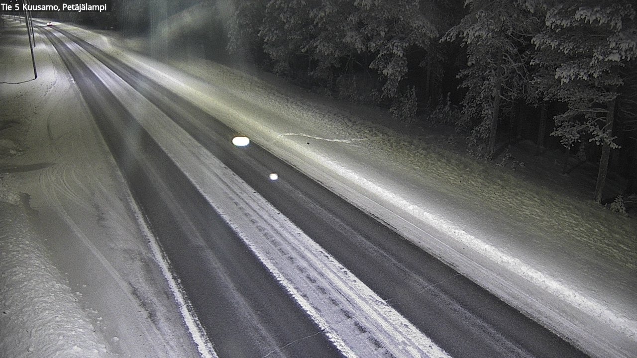 Kelikamerat Kuva Tie 5 Kuusamo, Petäjälampi, Kuusamo, Pohjois-Pohjanmaa