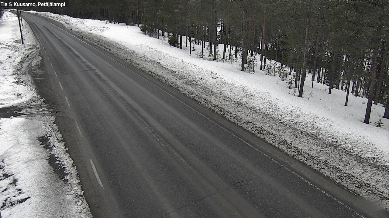 Kelikamerat Kuva Tie 5 Kuusamo, Petäjälampi, Kuusamo, Pohjois-Pohjanmaa