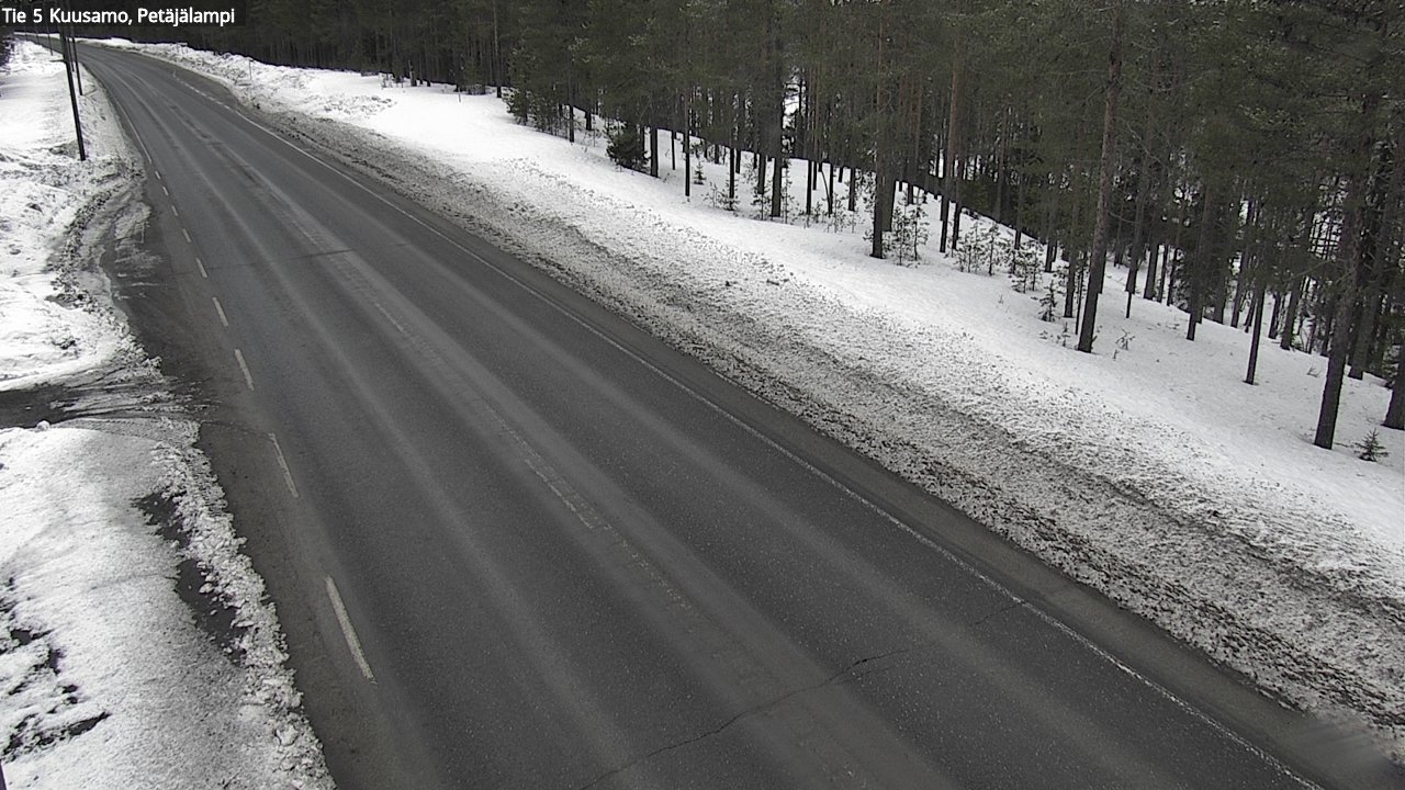 Kelikamerat Kuva Tie 5 Kuusamo, Petäjälampi, Kuusamo, Pohjois-Pohjanmaa