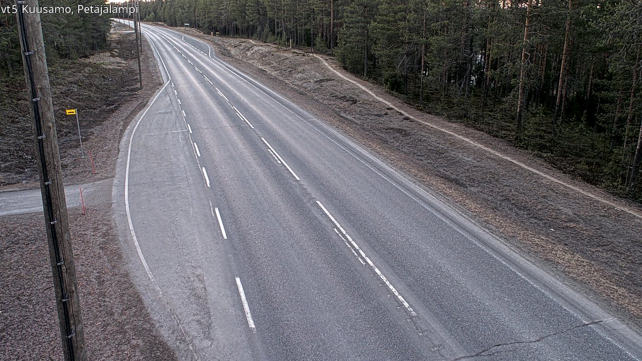 Kelikamerat Kuva Tie 5 Kuusamo, Petäjälampi, Kuusamo, Pohjois-Pohjanmaa