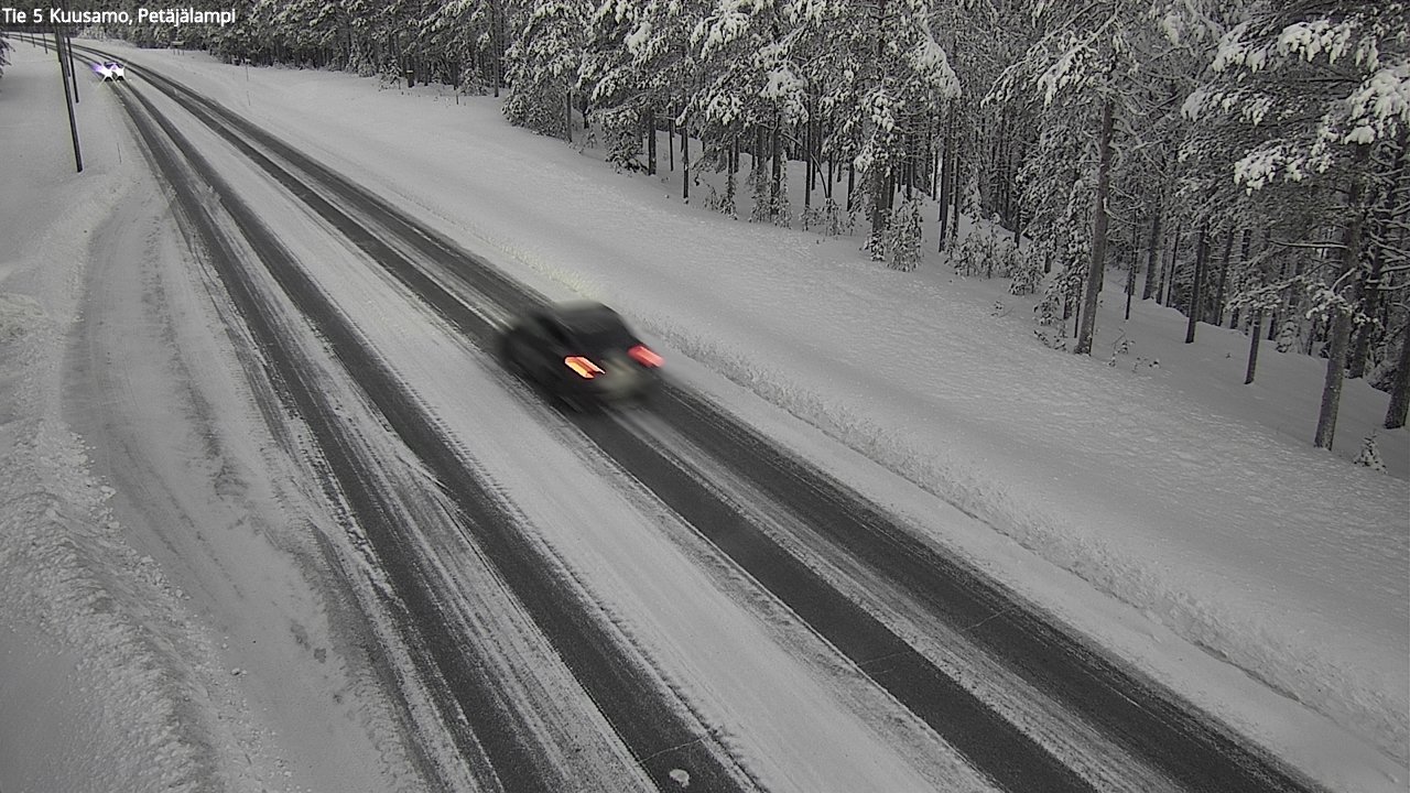 Weather Camera Image Väg 5 Kuusamo, Petäjälampi, Kuusamo, Pohjois-Pohjanmaa