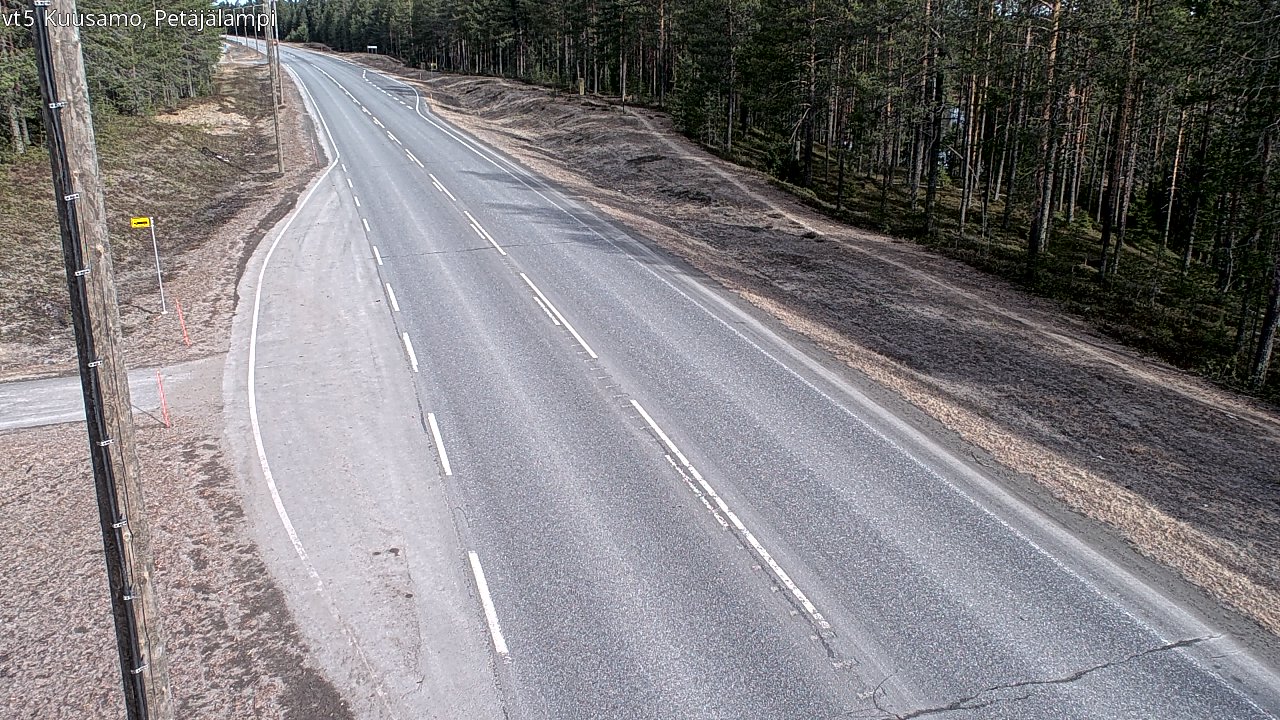 Kelikamerat Kuva Tie 5 Kuusamo, Petäjälampi, Kuusamo, Pohjois-Pohjanmaa