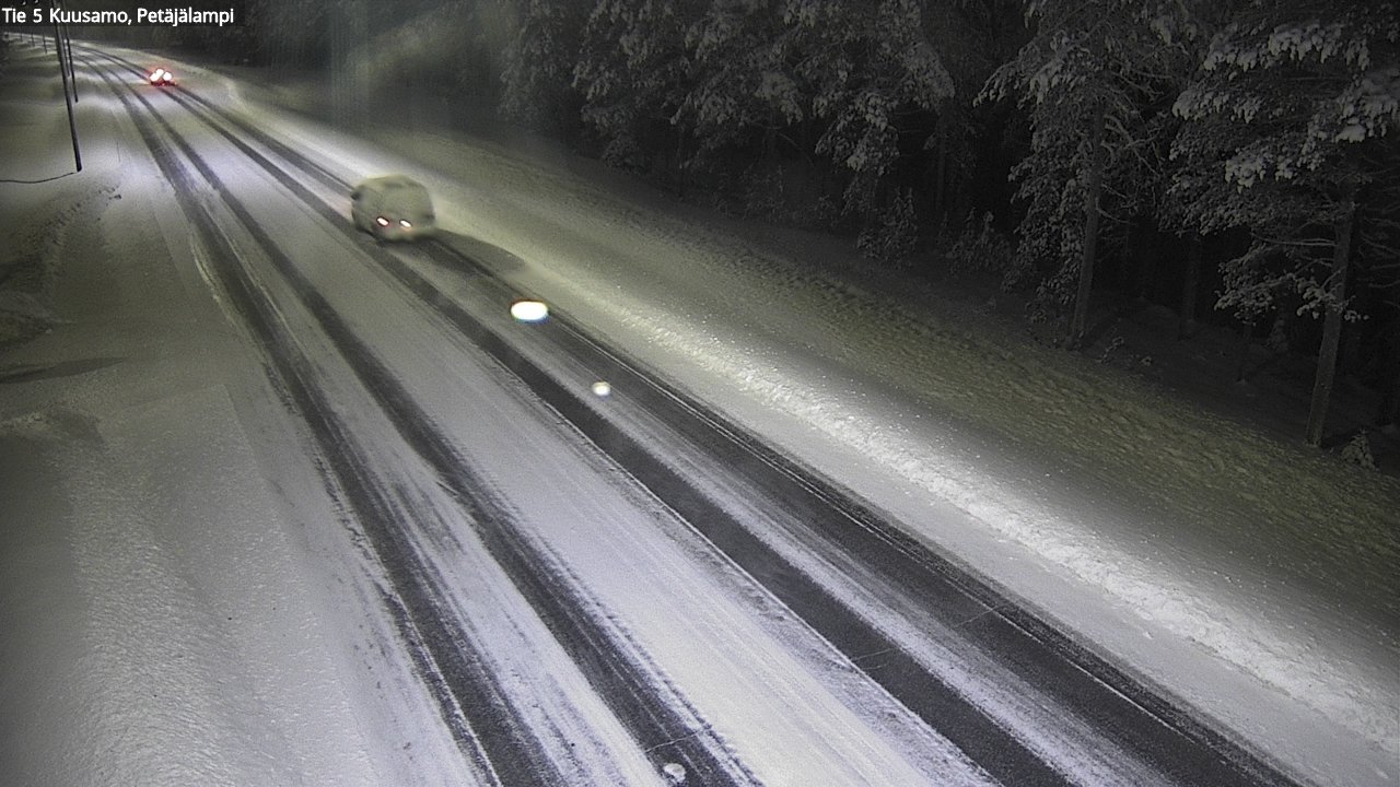 Weather Camera Image Väg 5 Kuusamo, Petäjälampi, Kuusamo, Pohjois-Pohjanmaa