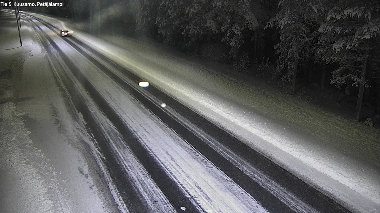 Weather Camera Image Road 5 Kuusamo, Petäjälampi, Kuusamo, Pohjois-Pohjanmaa