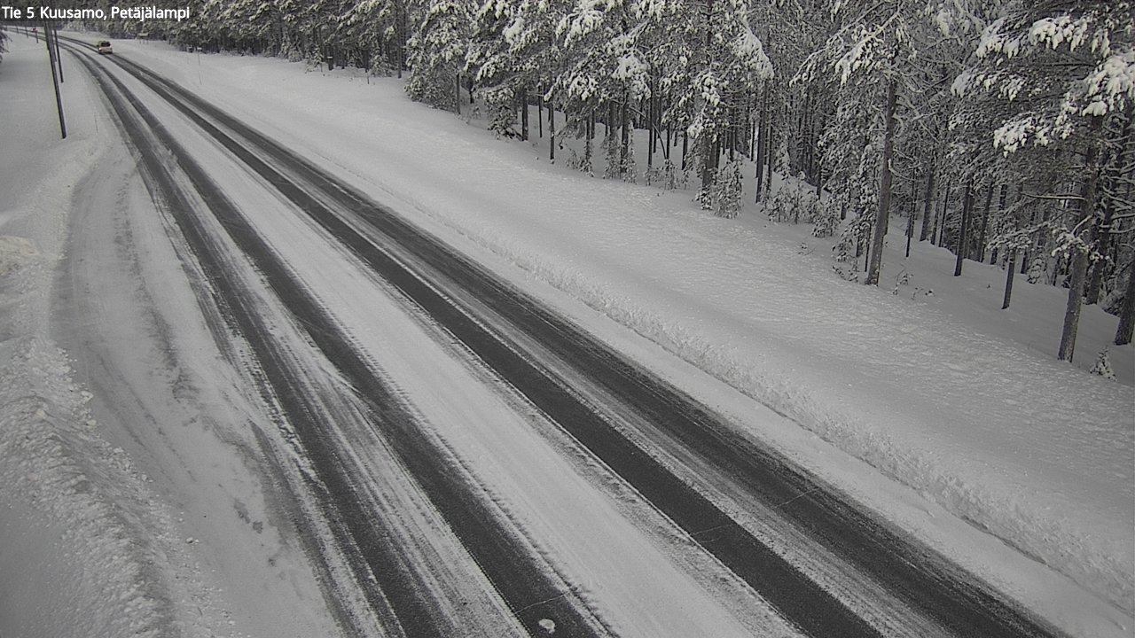 Weather Camera Image Väg 5 Kuusamo, Petäjälampi, Kuusamo, Pohjois-Pohjanmaa