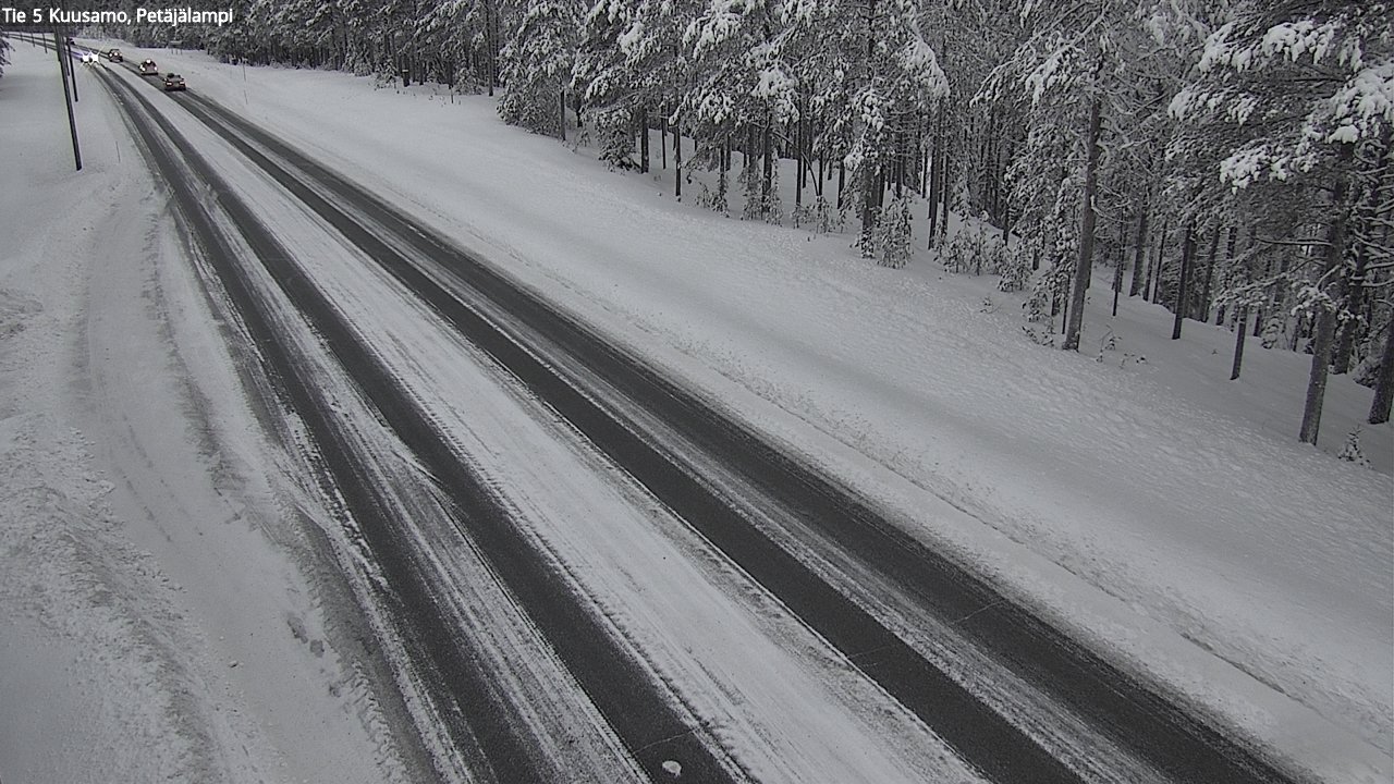 Weather Camera Image Väg 5 Kuusamo, Petäjälampi, Kuusamo, Pohjois-Pohjanmaa