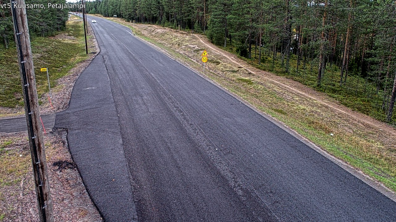 Kelikamerat Kuva Tie 5 Kuusamo, Petäjälampi, Kuusamo, Pohjois-Pohjanmaa