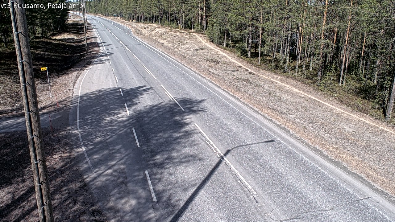 Kelikamerat Kuva Tie 5 Kuusamo, Petäjälampi, Kuusamo, Pohjois-Pohjanmaa