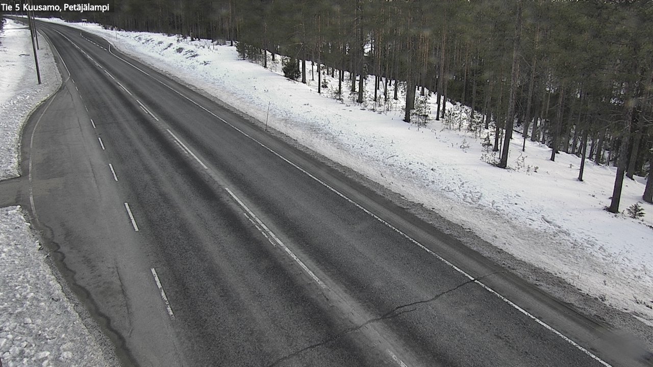 Kelikamerat Kuva Tie 5 Kuusamo, Petäjälampi, Kuusamo, Pohjois-Pohjanmaa