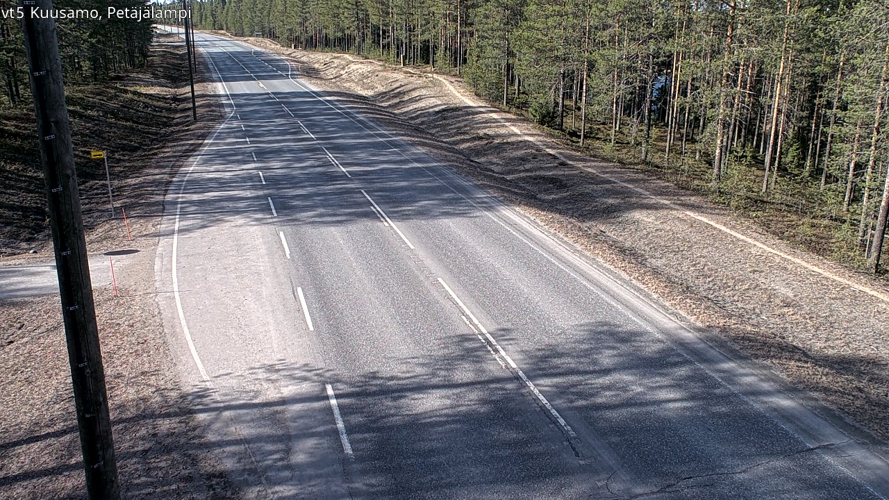 Kelikamerat Kuva Tie 5 Kuusamo, Petäjälampi, Kuusamo, Pohjois-Pohjanmaa