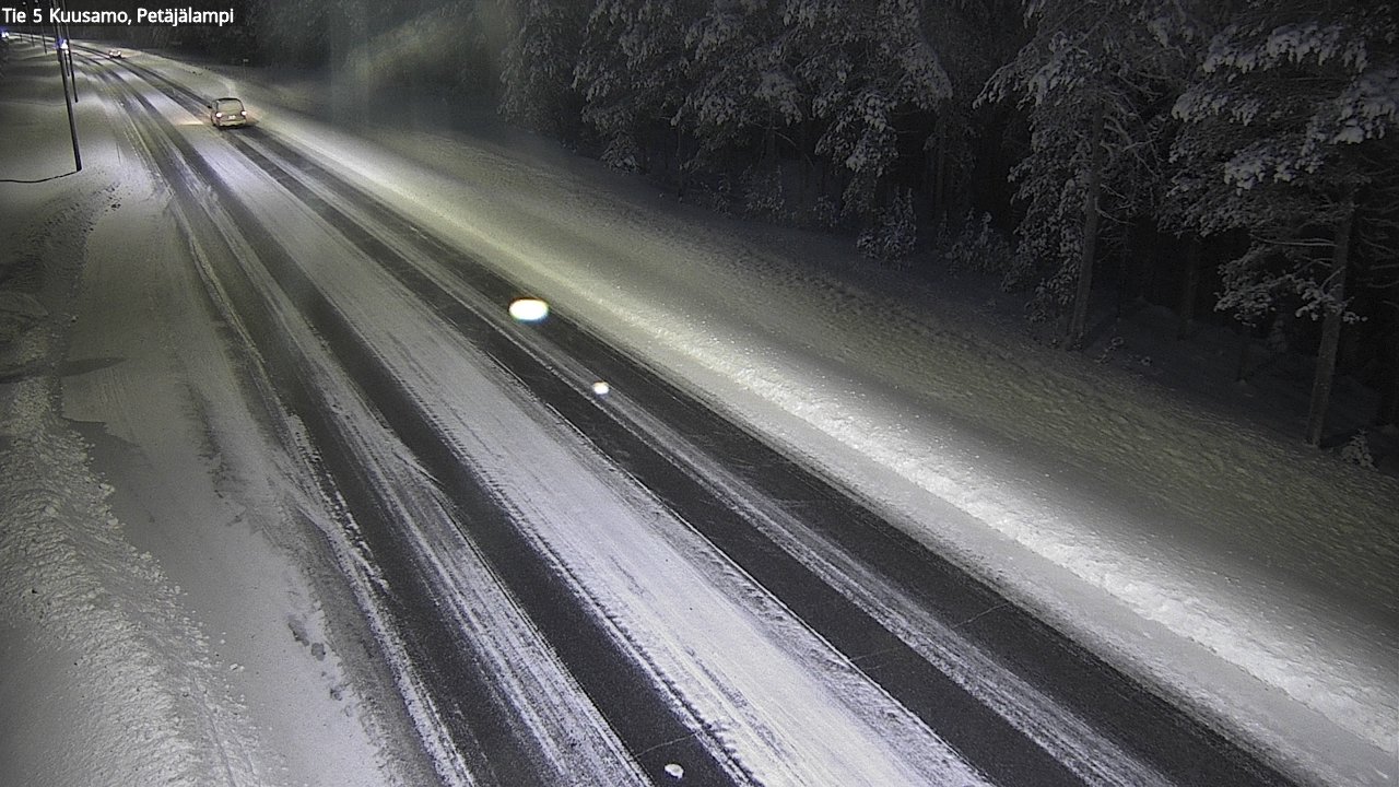 Weather Camera Image Väg 5 Kuusamo, Petäjälampi, Kuusamo, Pohjois-Pohjanmaa