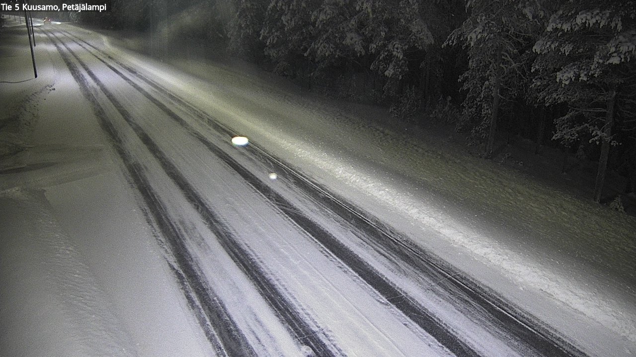 Weather Camera Image Väg 5 Kuusamo, Petäjälampi, Kuusamo, Pohjois-Pohjanmaa
