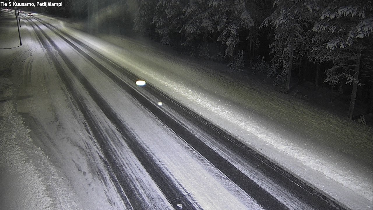 Weather Camera Image Väg 5 Kuusamo, Petäjälampi, Kuusamo, Pohjois-Pohjanmaa