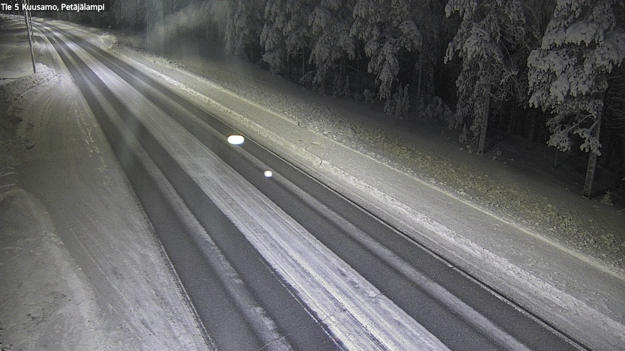 Weather Camera Image Road 5 Kuusamo, Petäjälampi, Kuusamo, Pohjois-Pohjanmaa