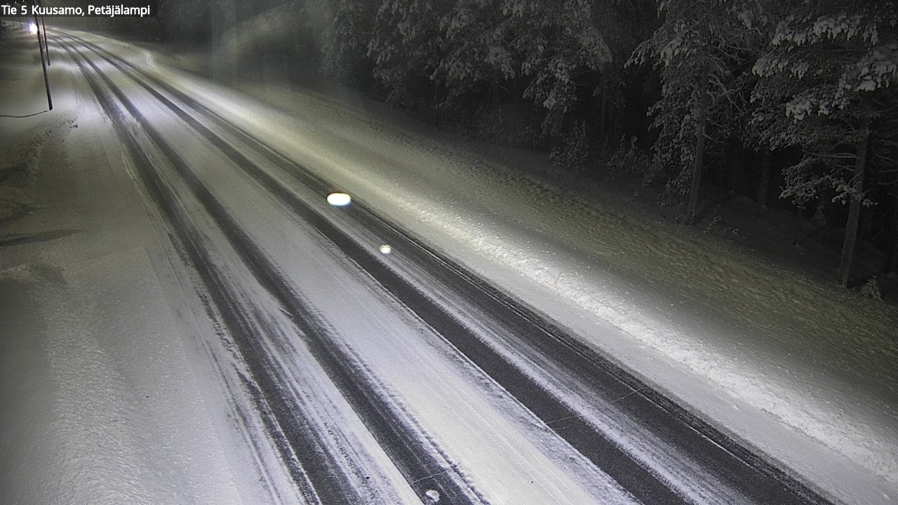 Weather Camera Image Väg 5 Kuusamo, Petäjälampi, Kuusamo, Pohjois-Pohjanmaa