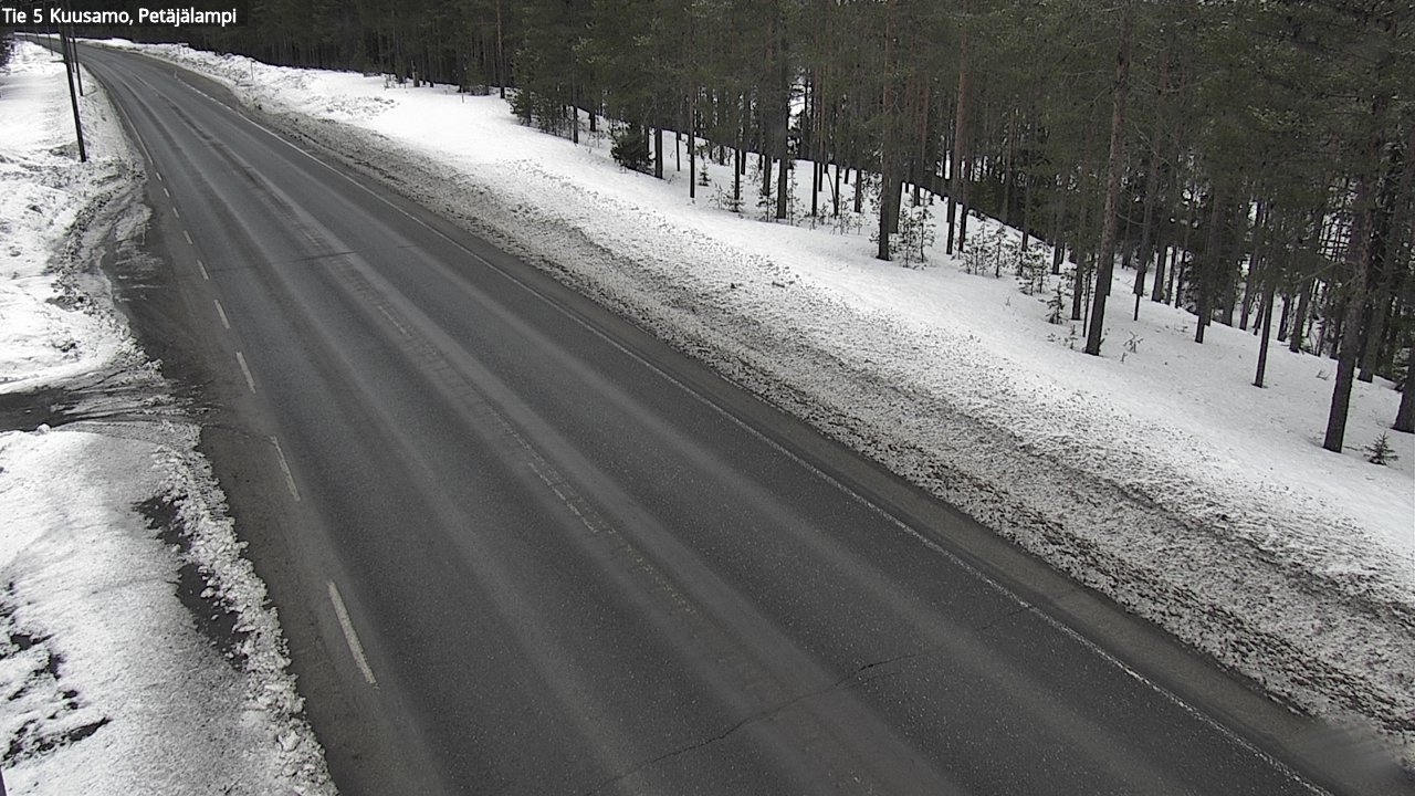 Kelikamerat Kuva Tie 5 Kuusamo, Petäjälampi, Kuusamo, Pohjois-Pohjanmaa