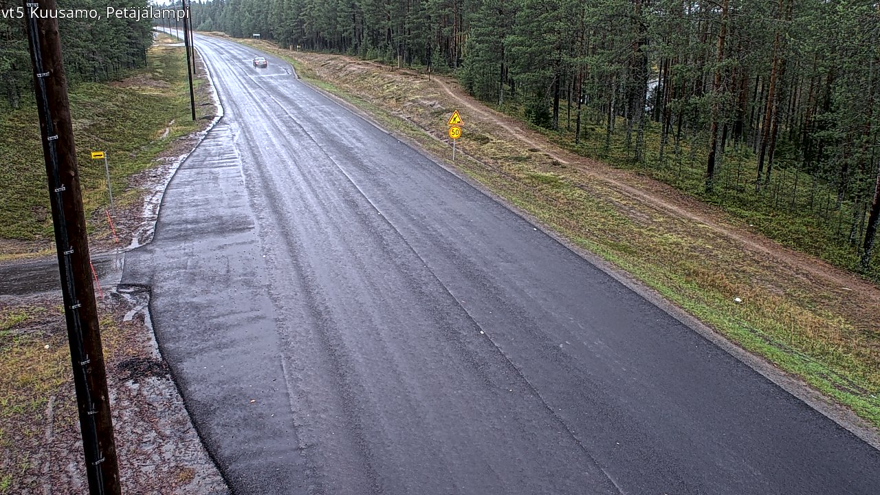 Weather Camera Image Road 5 Kuusamo, Petäjälampi, Kuusamo, Pohjois-Pohjanmaa