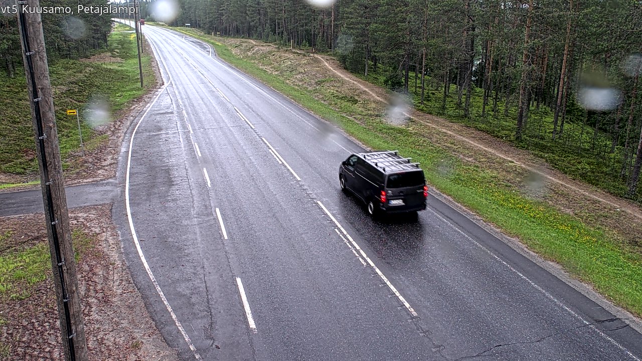 Weather Camera Image Väg 5 Kuusamo, Petäjälampi, Kuusamo, Pohjois-Pohjanmaa