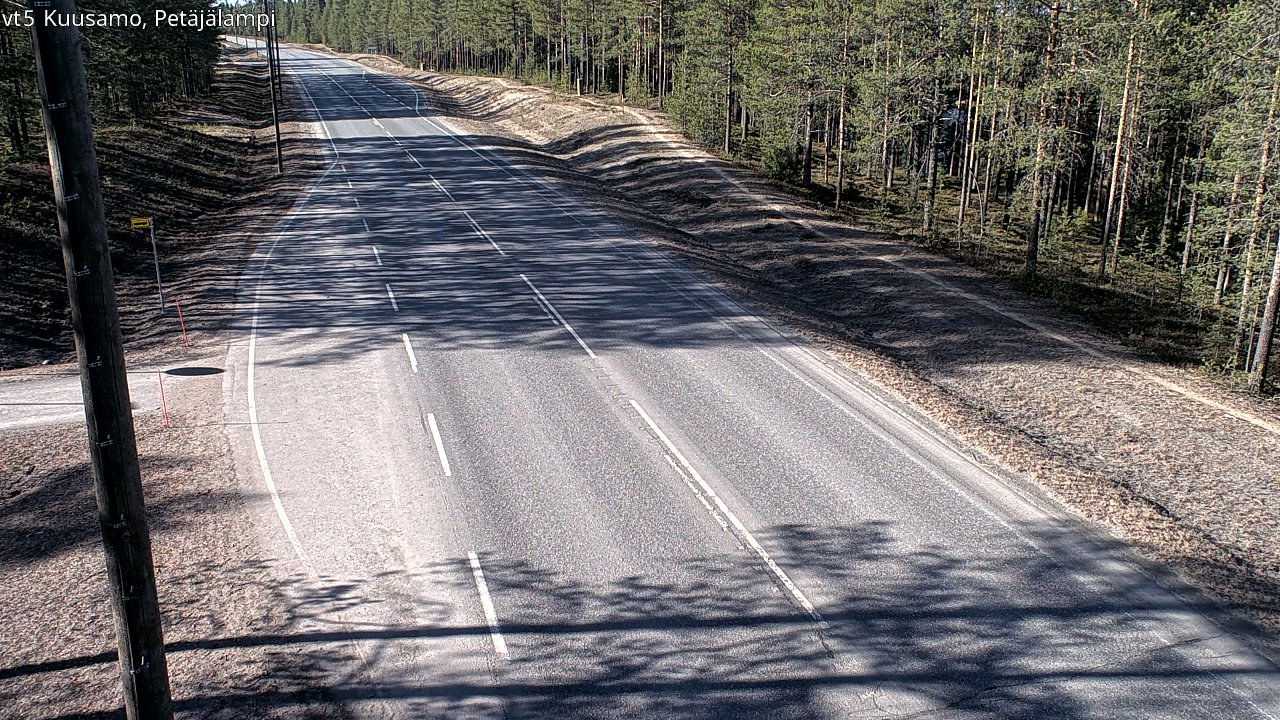 Kelikamerat Kuva Tie 5 Kuusamo, Petäjälampi, Kuusamo, Pohjois-Pohjanmaa