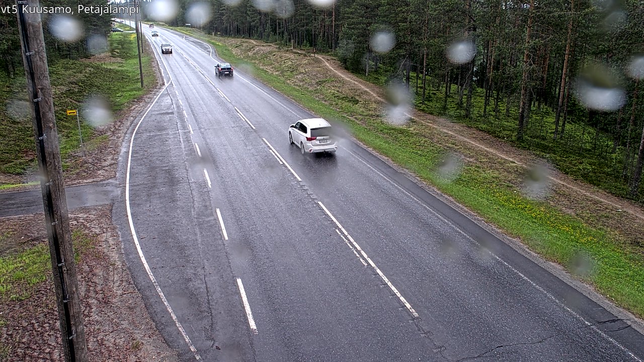 Weather Camera Image Väg 5 Kuusamo, Petäjälampi, Kuusamo, Pohjois-Pohjanmaa