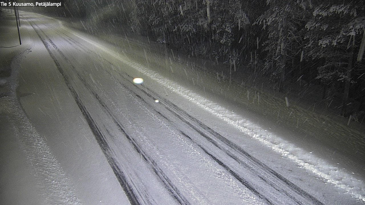 Weather Camera Image Väg 5 Kuusamo, Petäjälampi, Kuusamo, Pohjois-Pohjanmaa
